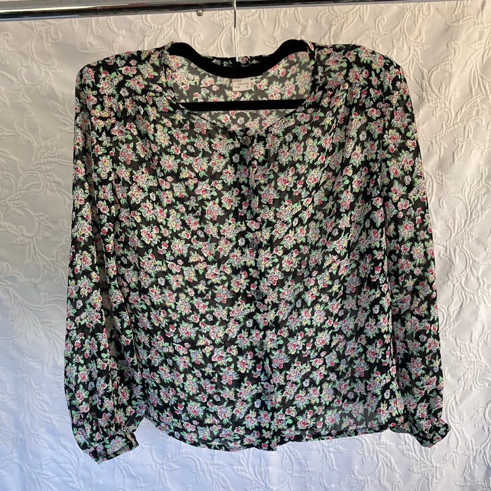 Womens button up - floral
